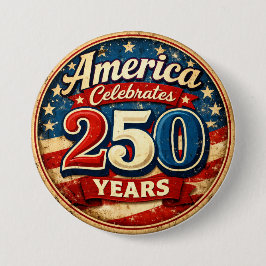 Vintage-inspirerad knapp för Amerikas 250-årsjubil