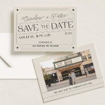 Vintage-inspirerad matchbox "Save the Date"