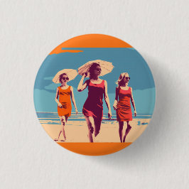 Vintage inspirerad, retro märke, nål, knapp