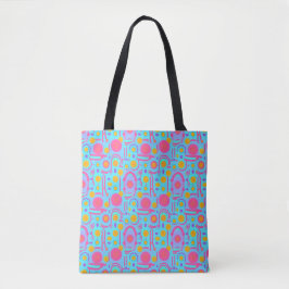 Vintage-inspirerad Retro Tote Bag - Snyggt och Chi Tygkasse