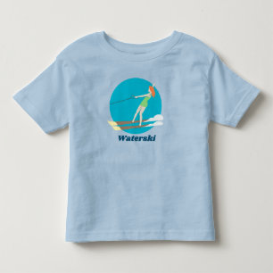 Vintage-inspirerad Vattenskidor T Shirt