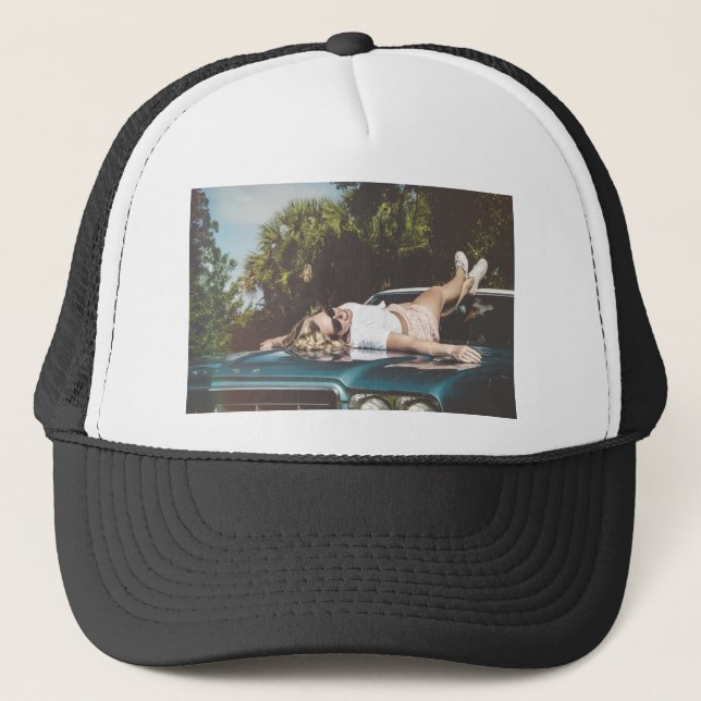 Vintage inspirerade Monroe Truckerkeps (Framsida)