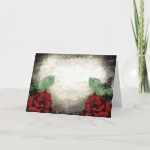 Vintage-Inspirerat gotiskt rosa kort