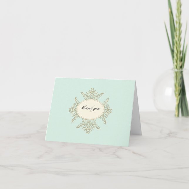 {vintage inspirerat} tackkort (Framsida)