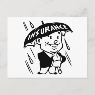 Vintage Insurance Guy Vykort