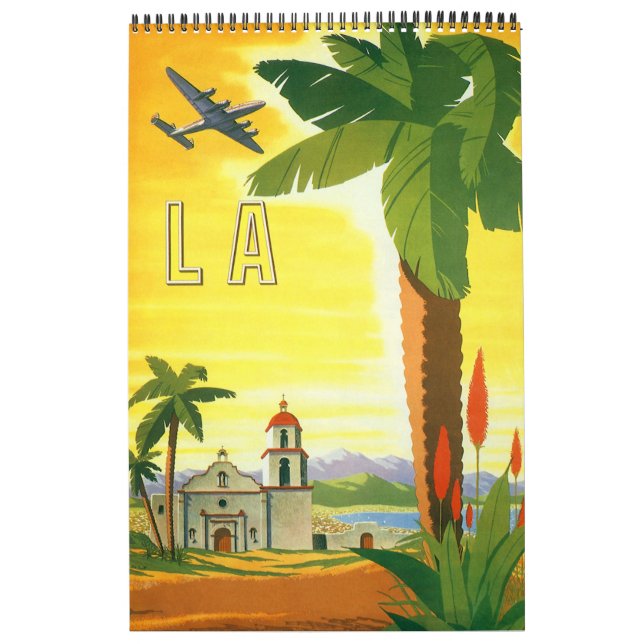 Vintage Internationell Resor affischer Kalender (Omslag)