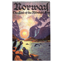 Vintage Internationell Resor affischer Kalender