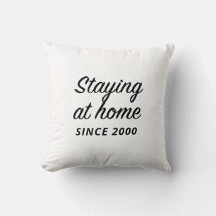 Vintage Introvert White Kudde
