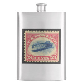Vintage Inverted Jenny Premium Flask Fickplunta