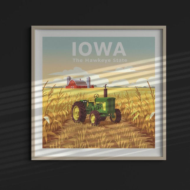 Vintage Iowa Poster (Skapare uppladdad)