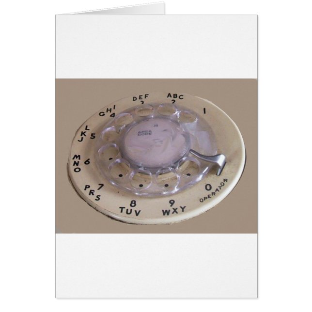 Vintage Ipad Textering Maskin Hälsningskort (Framsidan)