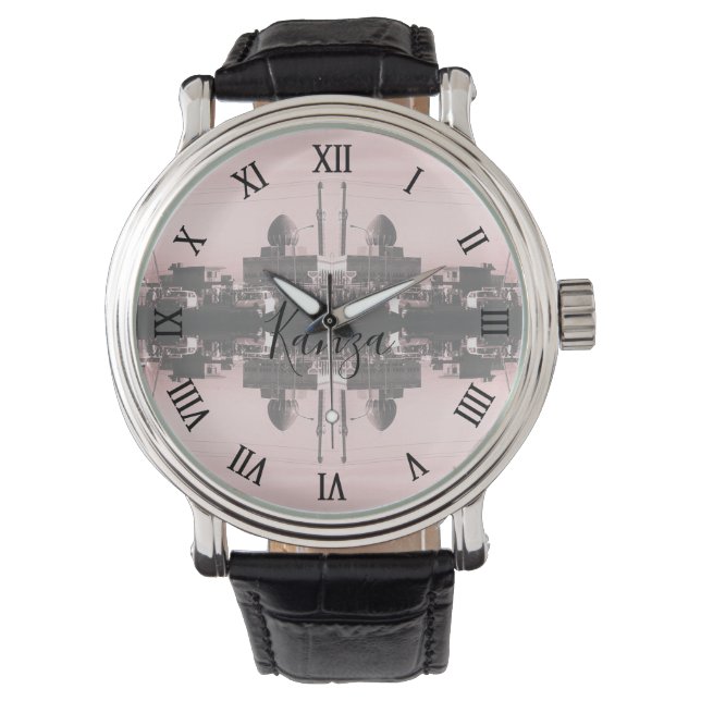 Vintage Irak Bagdad Buniya-moskén Armbandsur (Framsida)