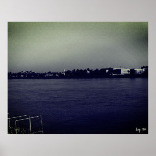 Vintage Irak Bagdad forat flod Affisch