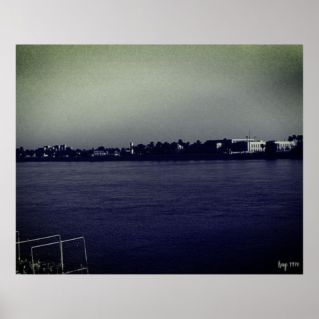 Vintage Irak Bagdad forat flod Affisch (Framsidan)