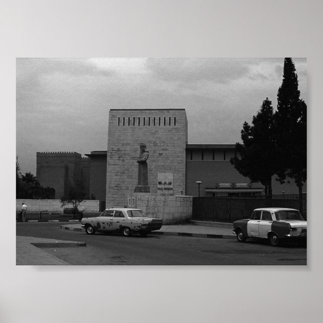 Vintage Irak Bagdad-museum Poster (Framsidan)