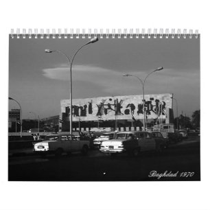 Vintage Irak baghdad 1970 Kalender