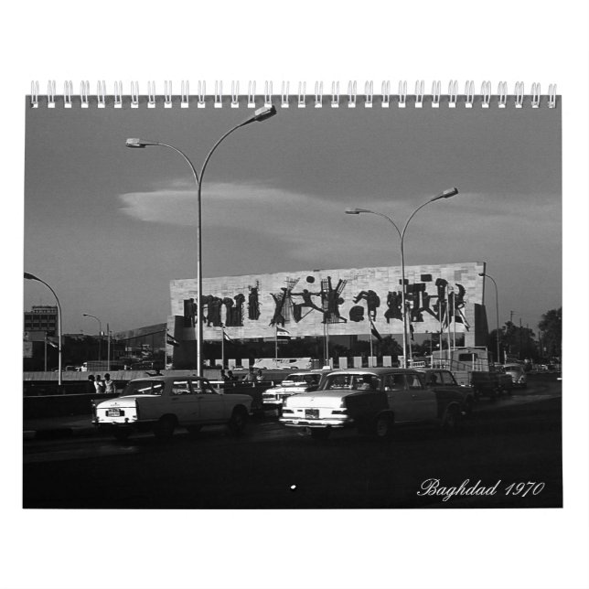Vintage Irak baghdad 1970 Kalender (Omslag)