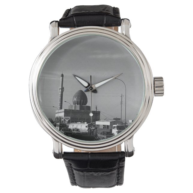 Vintage Irak Baghdad Buniya Mosque Armbandsur (Framsida)