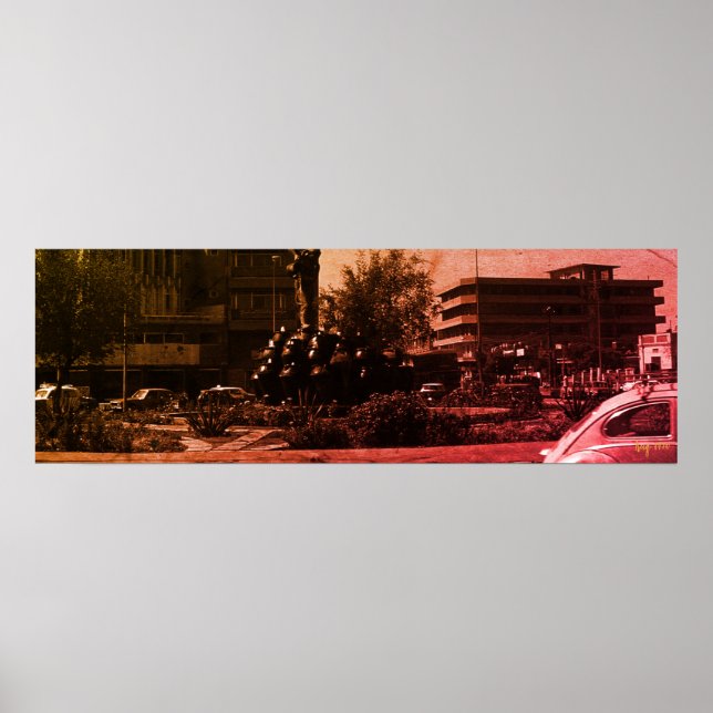 Vintage Irak baghdad fontän Poster (Framsidan)