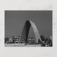 Vintage Irak Baghdad Okänd Soldier Arch