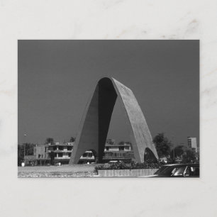 Vintage Irak Baghdad Okänd Soldier Arch Vykort