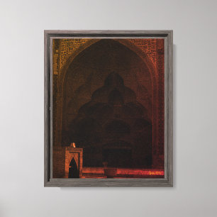 Vintage Iran Isfahan fredagsmoské Canvastryck