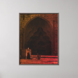 Vintage Iran Isfahan fredagsmoské Canvastryck