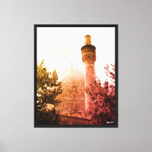 Vintage Iran Isfahan kungliga moské Canvastryck