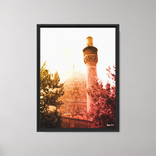 Vintage Iran Isfahan kungliga moské Canvastryck