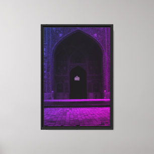 Vintage Iran Isfahan västra iwan Imam Mosque Canvastryck