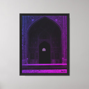 Vintage Iran Isfahan västra iwan Imammoskén Canvastryck