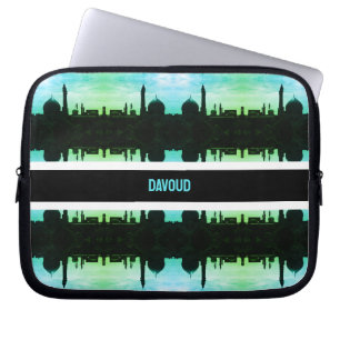 Vintage Iran Qom Fatimas moské Laptop Fodral