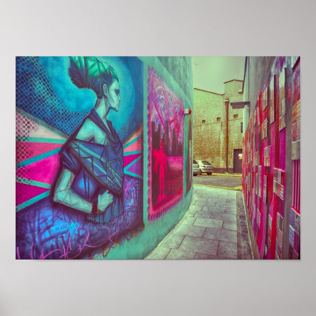 Vintage Ireland Street Art Poster (Framsidan)