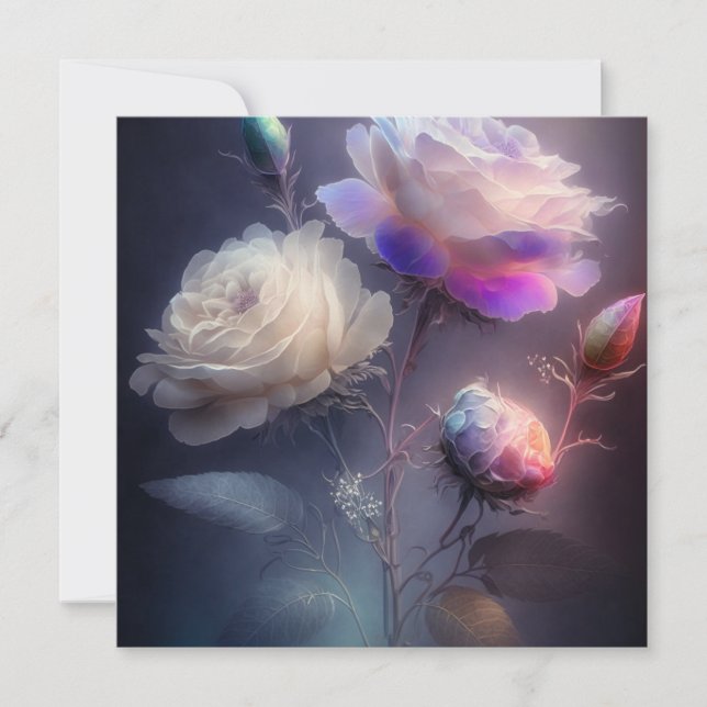 Vintage Iridescent Glow Flowers (Framsida)