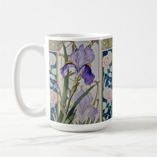 Vintage Iris Illustration Kaffemugg