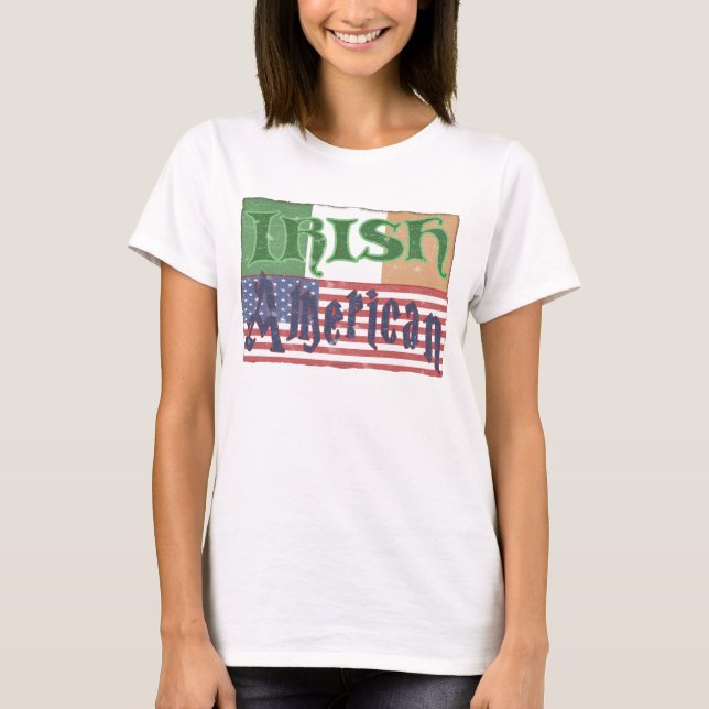 Vintage Irish American Women's T-shirt (Framsida)