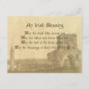 Vintage Irish Bluting Vykort