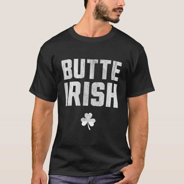 Vintage Irish Butte Montana T Shirt (Framsida)