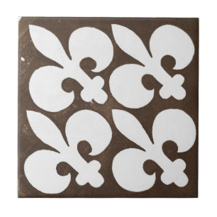 Vintage Irish Ceramic Art Design Black Kakelplatta