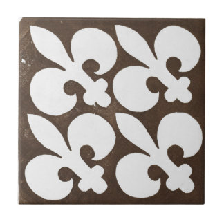 Vintage Irish Ceramic Art Design Black Kakelplatta
