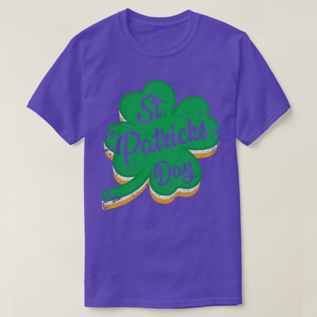 Vintage Irish Klöver T Shirt (Design framsida)