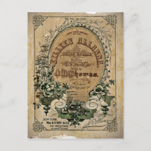 Vintage Irish Lakan Music Vykort