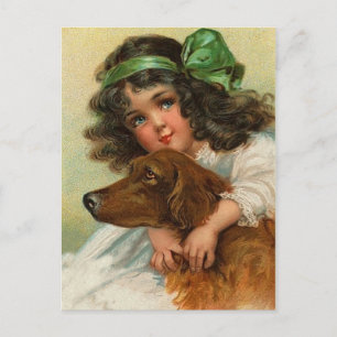 Vintage Irish Setter Postcard Vykort