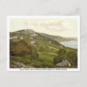 Vintage Irland, Killiney Backe, Dalkey Vykort
