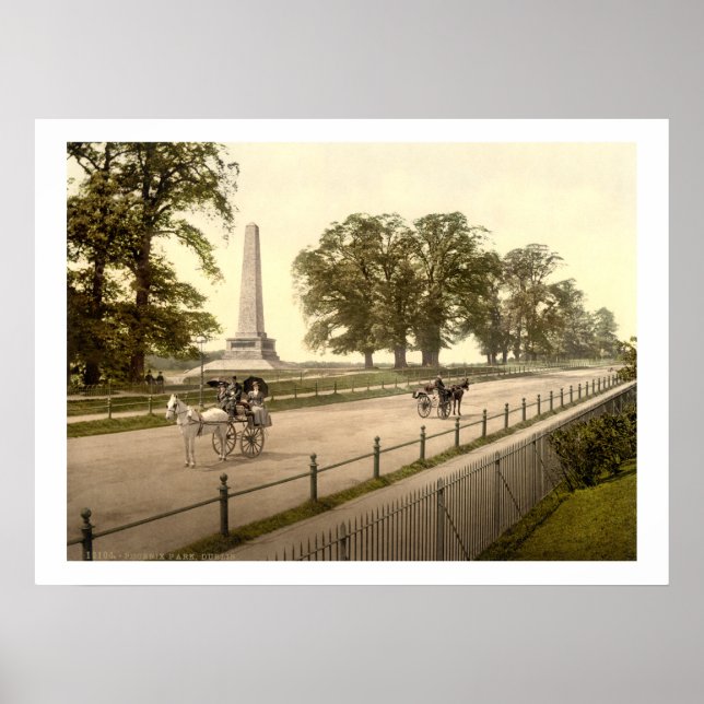 Vintage Irland, Phoenix Park Dublin Poster (Framsidan)