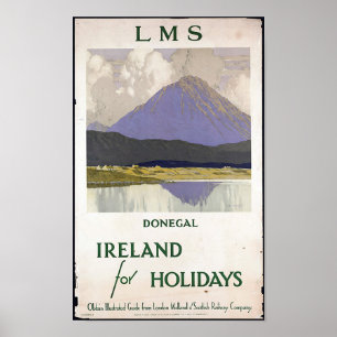 Vintage Irland reser affischen Poster