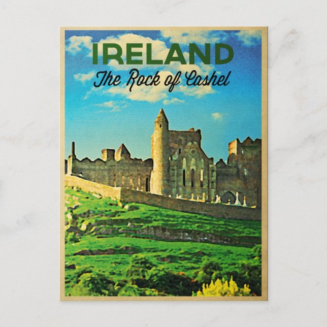 Vintage Irland Sten i Cashel Vykort (Framsida)