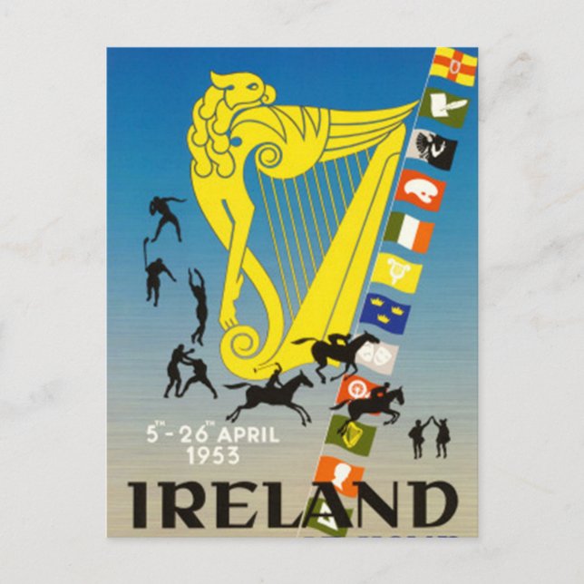 Vintage Irland - Vykort (Framsida)