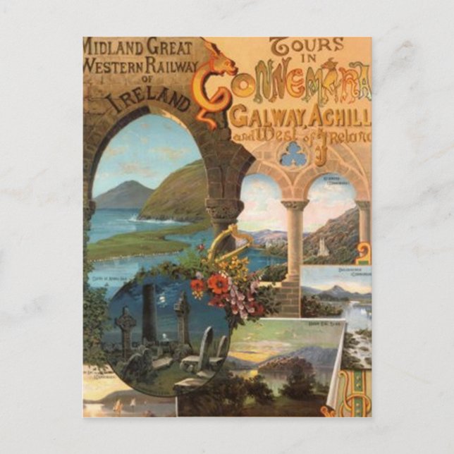 Vintage Irland - Vykort (Framsida)