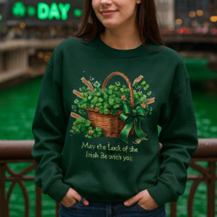 Vintage irländsk klöver i korg t shirt